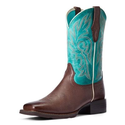 Ariat Cattle Drive - Western Laarzen Bruin / Geel Dames - 42771-880